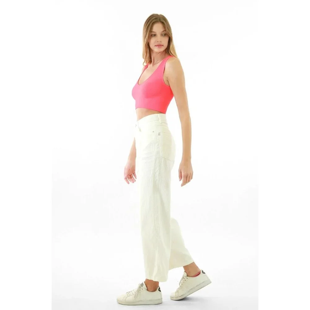NWT Pink Nikibiki Plunge Tank Top - Picture 3 of 5